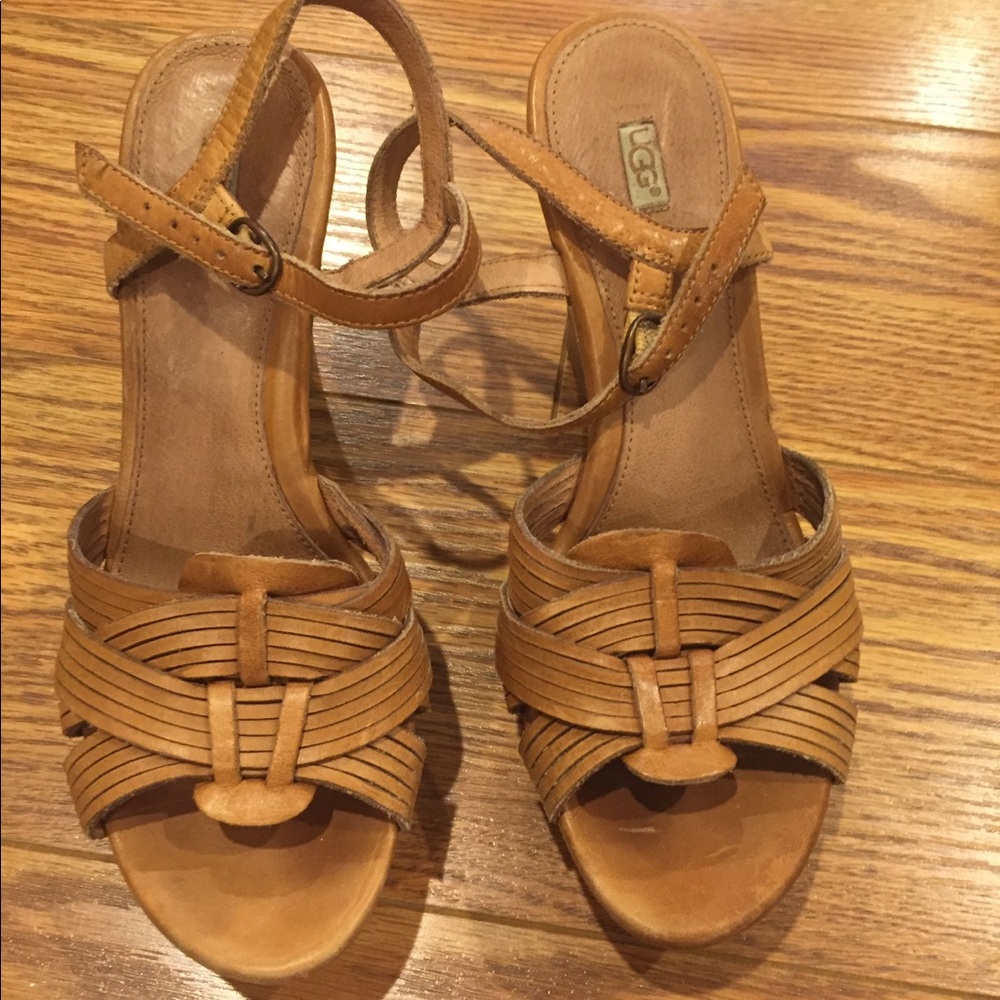 Ugg brown wedges
